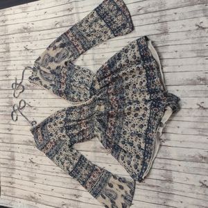 Stella Laguna Beach Blue Floral Romper